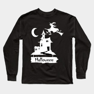 Pumpkin Halloween Witch Party Costume Gift Long Sleeve T-Shirt